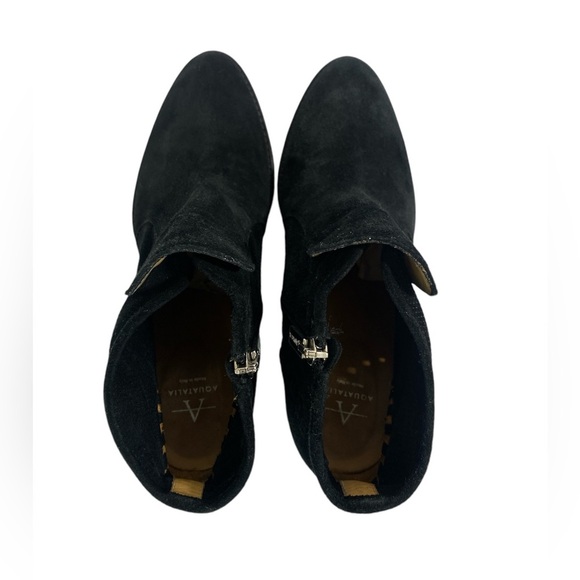 Aquatalia | Fern Black Suede Ankle Boots- size 8 - Picture 8 of 11